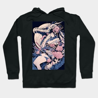 Geisha and Dragon 7817 Hoodie